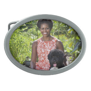 Michele & Bo Obama Oval Belt Buckle