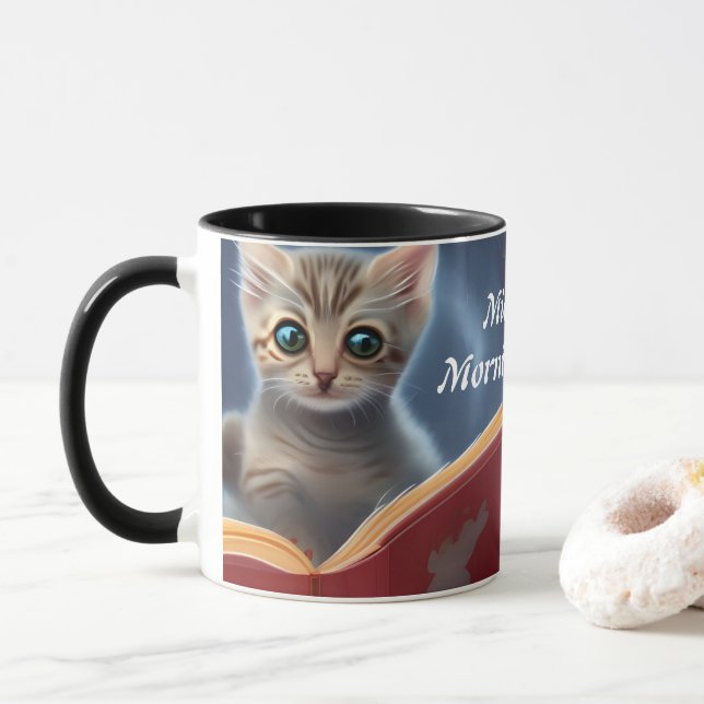 Michele's Morning Coffee Personalized Customizable Mug (With Donut)