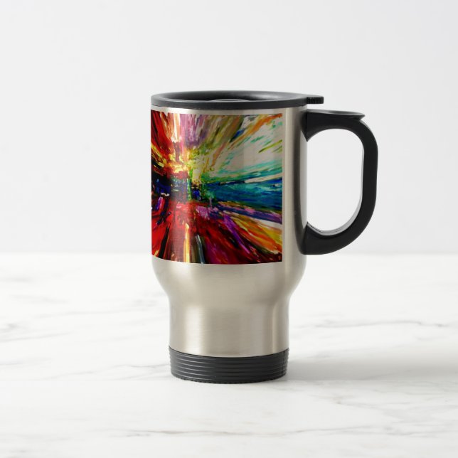 michele's multi colors travel mug (Right)