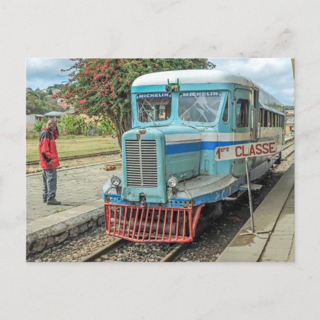 Michelin Railbus MZ 516 - Madagascar Postcard (Front)