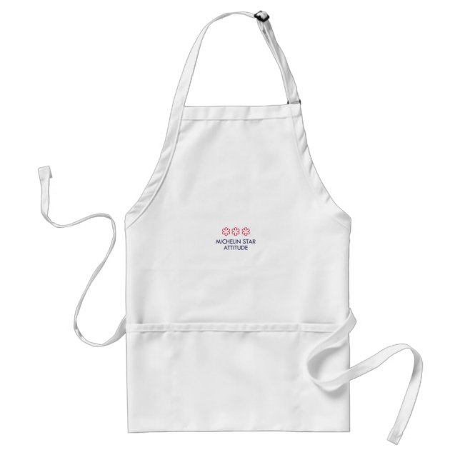 michelin star attitude  adult apron (Front)