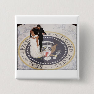 Michelle and Barack Obama Button