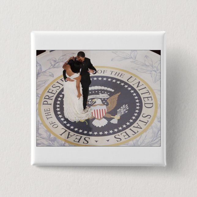 Michelle and Barack Obama Button (Front)
