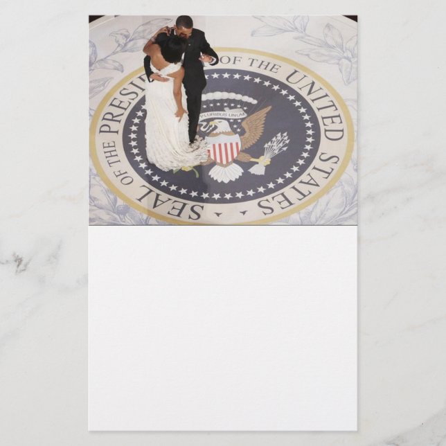 Michelle and Barack Obama Stationery (Front)