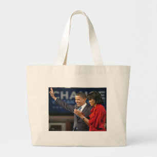 Michelle & Barack Obama Large Tote Bag