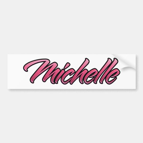 Michelle faded pink Aufkleber Sticker