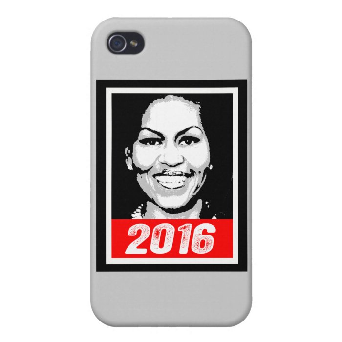 MICHELLE OBAMA 2016 INK ART.png iPhone 4 Cases