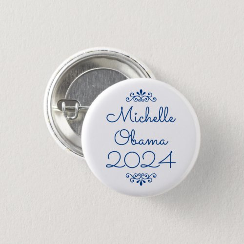 Michelle Obama 2024 Custom Text  Colors Ornaments Button