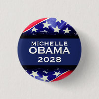 Michelle OBAMA 2028 Campaign Button