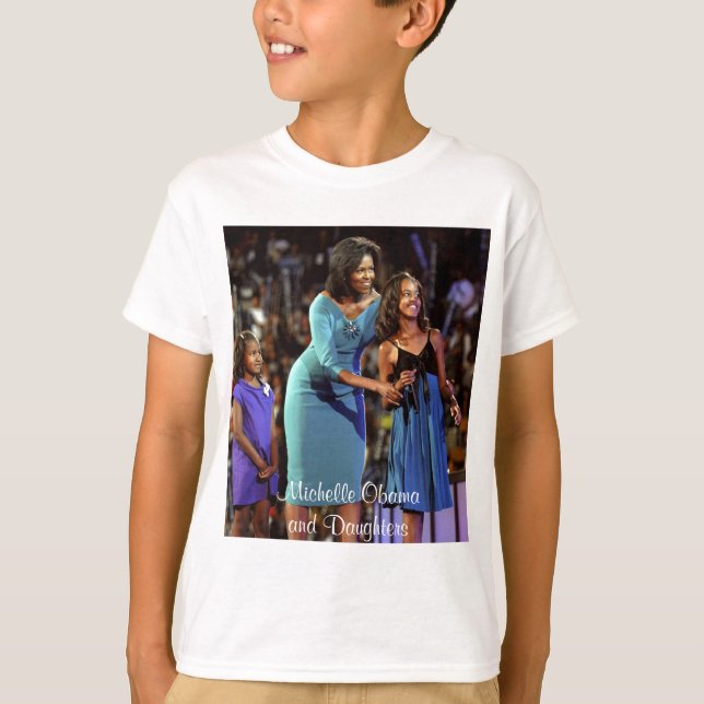 Michelle Obama and Daughters T-Shirt (Front)