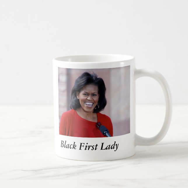 michelle obama, Black First Lady Coffee Mug (Right)