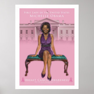 Michelle Obama-Breast Cancer Awareness 15 x 20 Poster