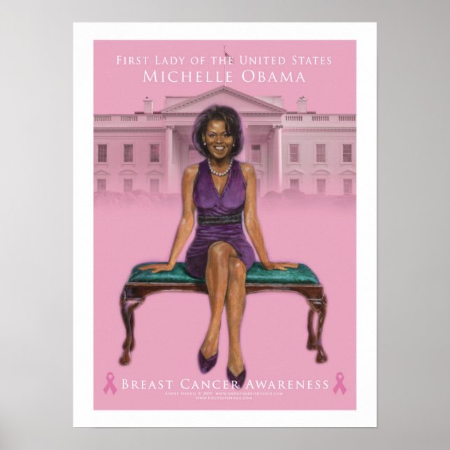 Michelle Obama-Breast Cancer Awareness 15 x 20 Poster (Front)