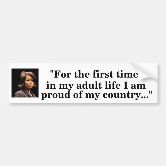 Michelle Obama Bumper Sticker (Front)