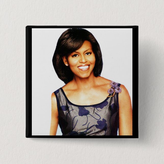 MICHELLE OBAMA BUTTON (Front)