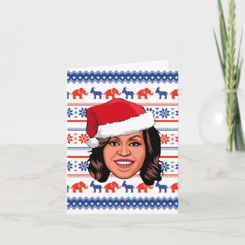 MICHELLE OBAMA Christmas Card