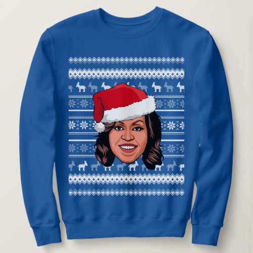 MICHELLE OBAMA Christmas Sweatshirt