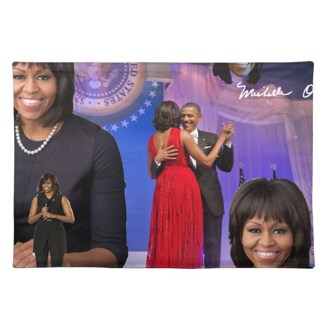 Michelle Obama Cloth Placemat (Front)