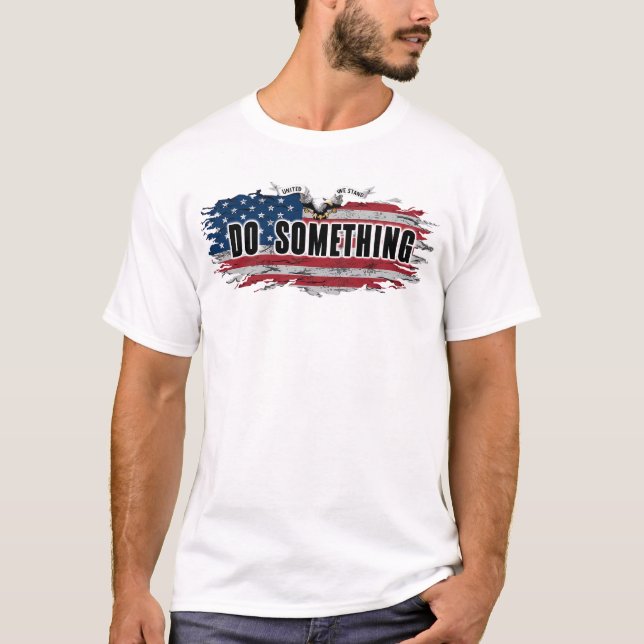 MICHELLE OBAMA "DO SOMETHING" MEN'S T-SHIRT (Front)