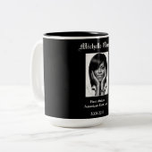 MICHELLE OBAMA FIRST BLACK FIRST LADY Two-Tone COFFEE MUG (Front Left)