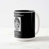 MICHELLE OBAMA FIRST BLACK FIRST LADY Two-Tone COFFEE MUG (Front Right)