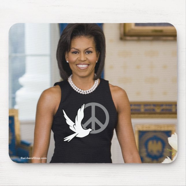 Michelle Obama First Lady of Peace Mouse Pad (Front)