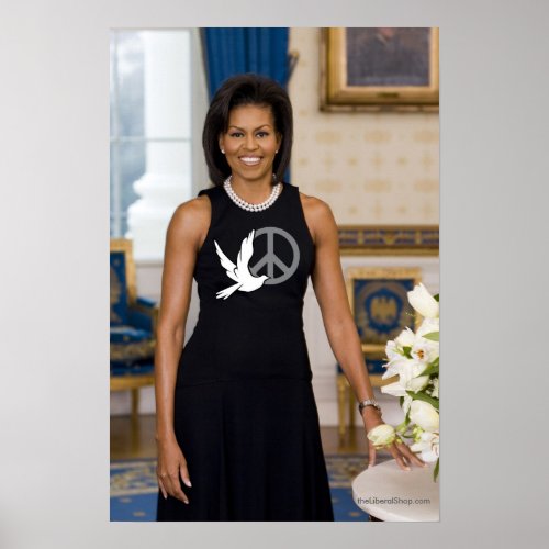 Michelle Obama First Lady of Peace Poster