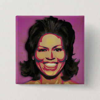 Michelle Obama - First Lady Pinback Button