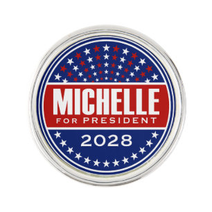 Michelle Obama for President 2028 Lapel Pin