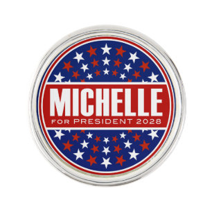 Michelle Obama for President 2028 Lapel Pin