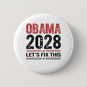 Michelle Obama for President Obama 2028 Button