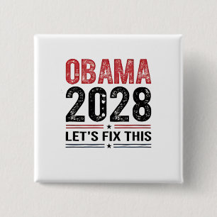 Michelle Obama for President Obama 2028 Button