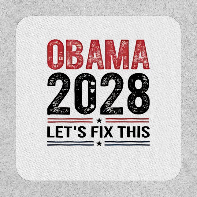 Michelle Obama for President Obama 2028   Patch (Front)
