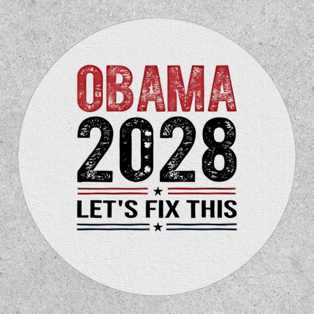Michelle Obama for President Obama 2028   Patch (Front)