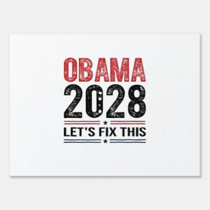 Michelle Obama for President Obama 2028   Sign