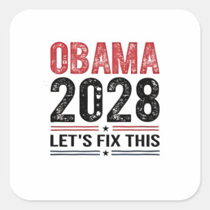 Michelle Obama for President Obama 2028 Square Sticker