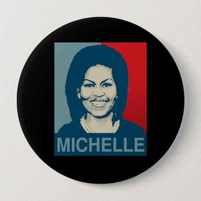MICHELLE OBAMA HOPE -.png Pinback Button (Front)
