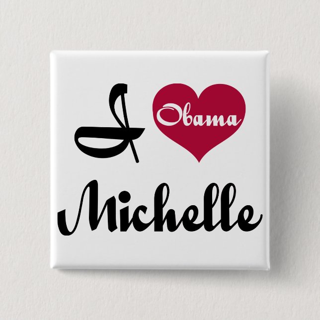michelle obama lts button (Front)