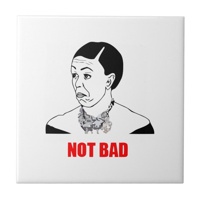 Michelle Obama Not Bad Meme Ceramic Tile