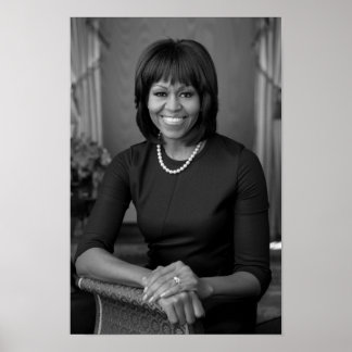 Michelle Obama Official Portrait - 2013 Poster