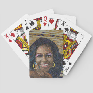 Michelle Obama paying cards