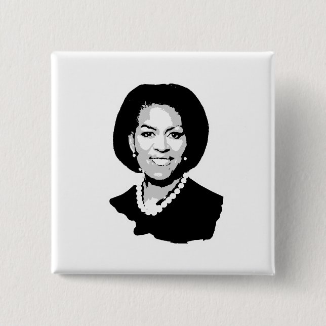 Michelle Obama Pinback Button (Front)