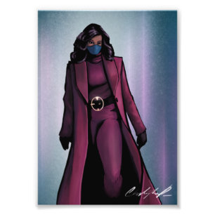 Michelle Obama Plum Coat (Biden Inauguration) Photo Print