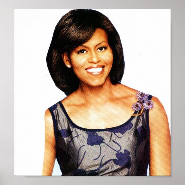 MICHELLE OBAMA SMILING poster (Front)