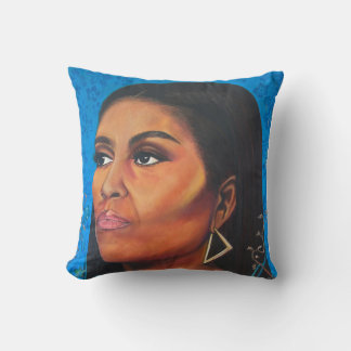 Michelle Obama Tribute Throw Pillow
