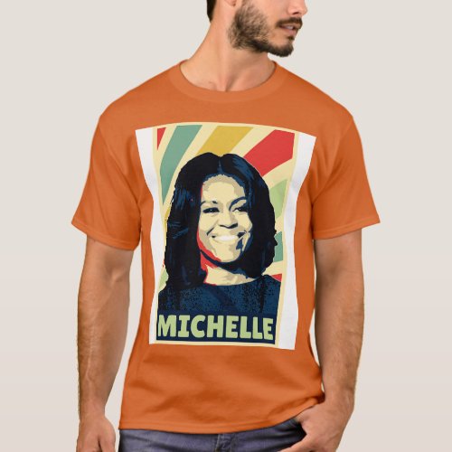 Michelle Obama Vintage Colors 1 T_Shirt