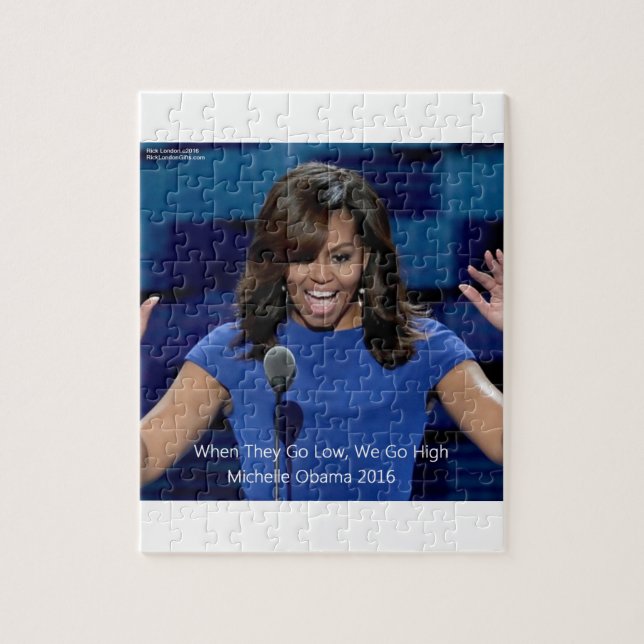 Michelle Obama "We Go High" Collectible Jigsaw Puzzle (Vertical)