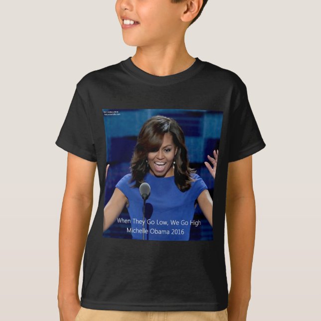 Michelle Obama "We Go High" Collectible T-Shirt (Front)