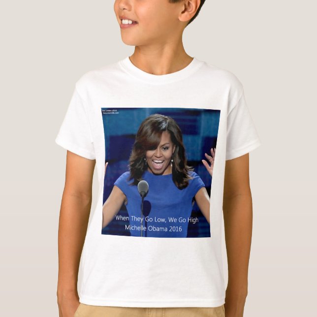 Michelle Obama "We Go High" Collectible T-Shirt (Front)