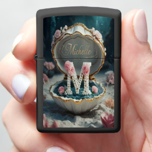 Michelle Pearl M In A Seashell Zippo Lighter